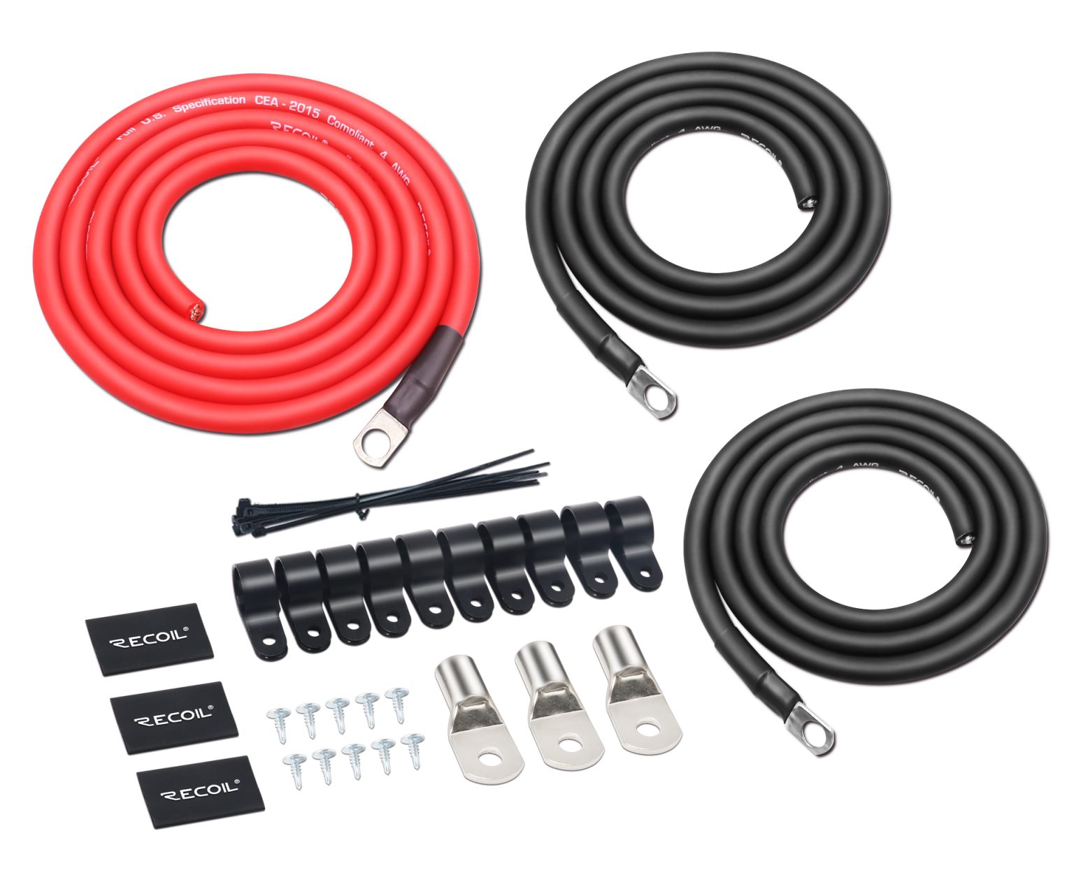 PBG3 Premium Big 3 Power Upgrade OFC Wiring Kits - Recoil Audio