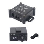 LDL2 Two Channel Speaker Cable To RCA Adjustable Line Output Converter with Bass Level Controller and Voltage Meter