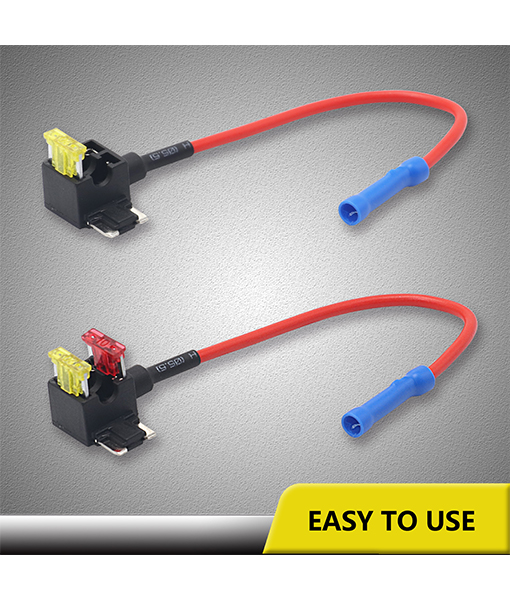 Micro 2 Fuse Tap 3-Pack Micro2 Blade Fuse Tap Adapters - Add A Circuit For 12V Car Accessories Blade Fuse Holder