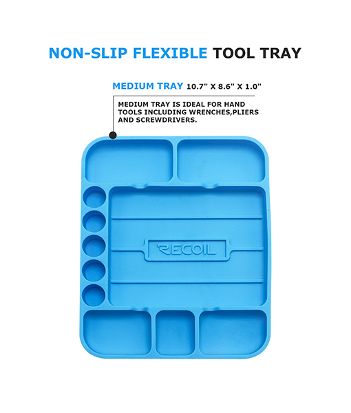 STT-M Silicone Non-slip Flexible Tool Tray Organizer Medium - Recoil Audio