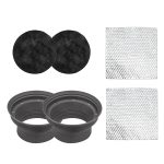 SPB65-DM Foldable Silicone 6.5” Car Speaker Baffle Kits with Egg Crate Foam and Sound Damping Speaker Kit Two 10” x 10” Pieces, for Sound Quality Improvement and Speaker Protection, One Pair