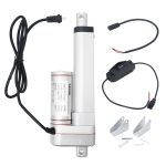 SLA6S Heavy Duty 3000N/660lbs Linear Actuator 6 Inch DC 12V with Mounting Brackets and manual switch Kit