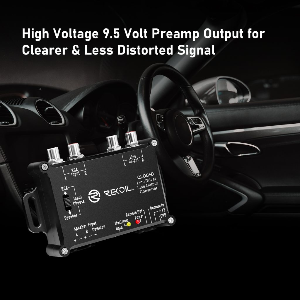 QLOCD Active 2-Channel Line Output Converter & Line Driver 2-in-1, 10V ...