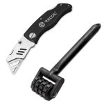 DRK Car Sound Deadening Roller and Knife Tool for Auto Noise Roller Car Sound Deadener Application Installation Tool Rolling Wheel Interior Accessories