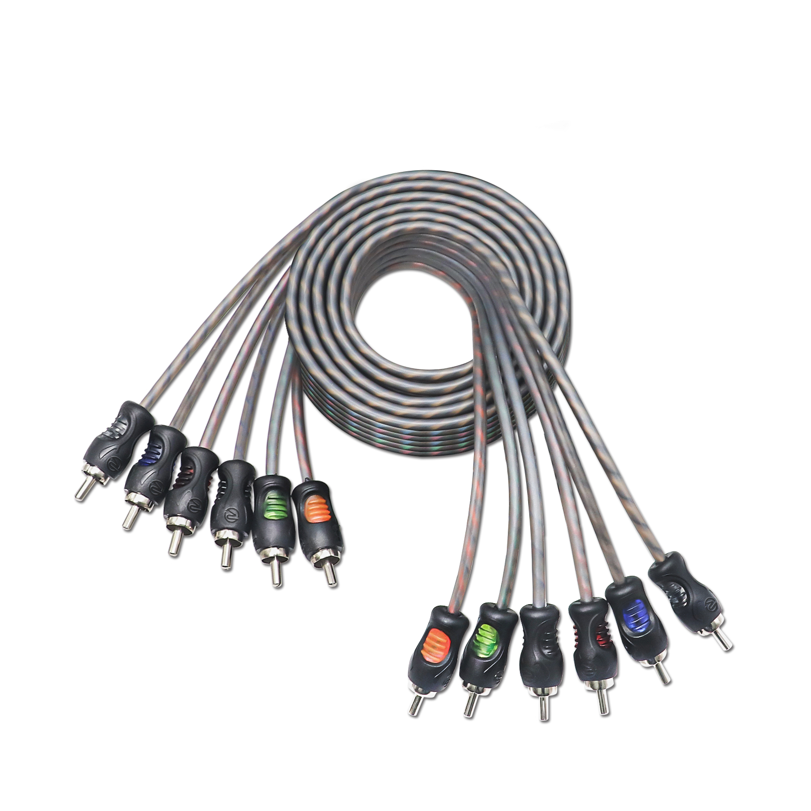 The Wires Zone 6ft 2-Channel RCA Interconnect Cable – Twisted Pair OFC, Male-to-Male