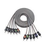 RCI612 100% Oxygen Free Copper 12ft 6-Channel RCA Audio Cable, Twisted Pair with Noise Reduction