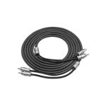 XI29 Echo Max Series Premium 99.99% Oxygen Free Copper 9ft 2-Channel RCA Audio Interconnects Cable, with Machined Brass Connectors & Braided Nylon Jacket