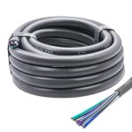 SW9C16-20 20-Feet 9-Conductor Speaker Cable, 16AWG Pure OFC, Ultra-Flex and Easy Peel Jacket, 4-Channel Speaker Wire and Remote Wire