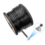 SG4-150 True-spec 4AWG Tined OFC Shiny Black PVC Ground Wire, 150ft/Wooden Spool