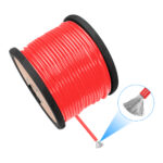 SP8-330 True-spec 8AWG Tined OFC Shiny Black PVC Ground Wire, 330ft/Wooden Spool