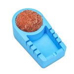 SWS-TC Silicone Wire Harness Soldering Holder, Soft Coiled Brass Tip Cleaner, Soldering Iron Stand, with Neo Magnets Base, Holds 30AWG to 12AWG Wires, High Temperature Silicone