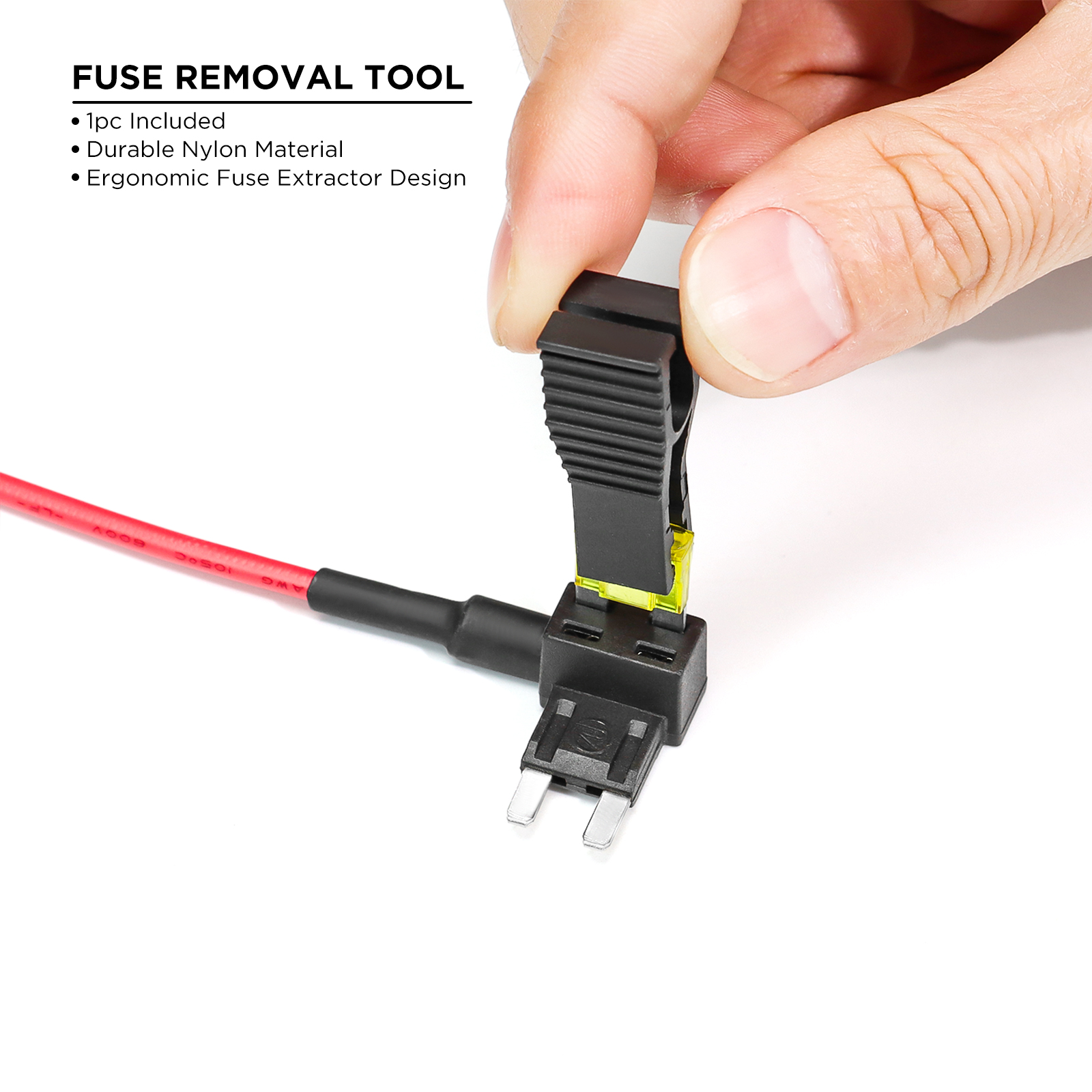 RECOIL FT2-10 Portafusibili ATS Mini Per Auto, 10 Pezzi Con Fusibili 10A E 20A, Adattatore Per Circuito Aggiuntivo 12V