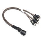 LC-3 Universal RCA Level Controller, Flush Mount Car Audio Amplifier Gain Level Bass Boost Volume Control Aluminum Knob