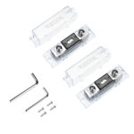 ZAFH2-150 2 Pack In-line ANL Fuse-Holders, 1 X 0/2/4 Gauge Input & Output with Reducers, Includes 2 X 150A ANL Fuses