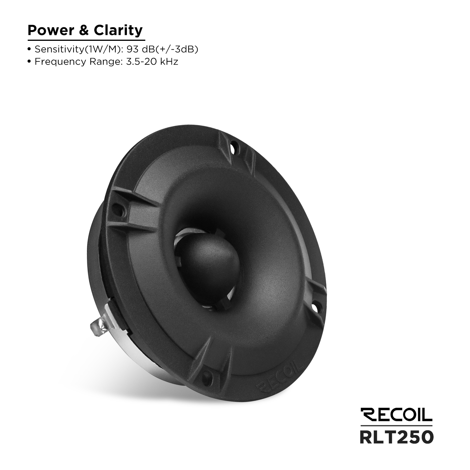 RLT250 Slim Bullet Super Tweeters – Recoil Audio