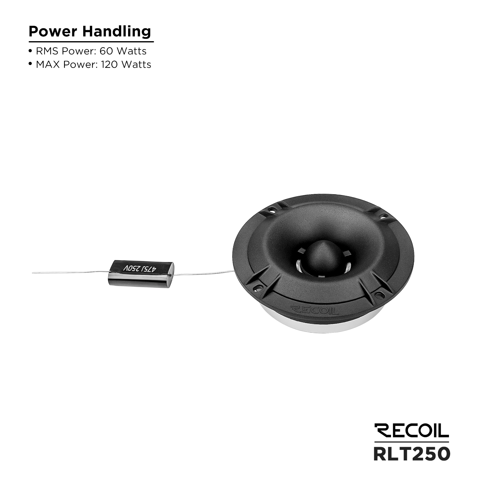 RLT250 Slim Bullet Super Tweeters – Recoil Audio