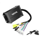 IC4A Waterproof Bluetooth 4-Channel Amplifier | RMS 260W | IPX7 Rated | BT 5.0 | AUX Input | Handlebar Remote | for Boat, UTV, Jeep, Motorcycle, Truck, Vintage Vibs, Hot tubs, Saunas, Poolside, DIY Creativity