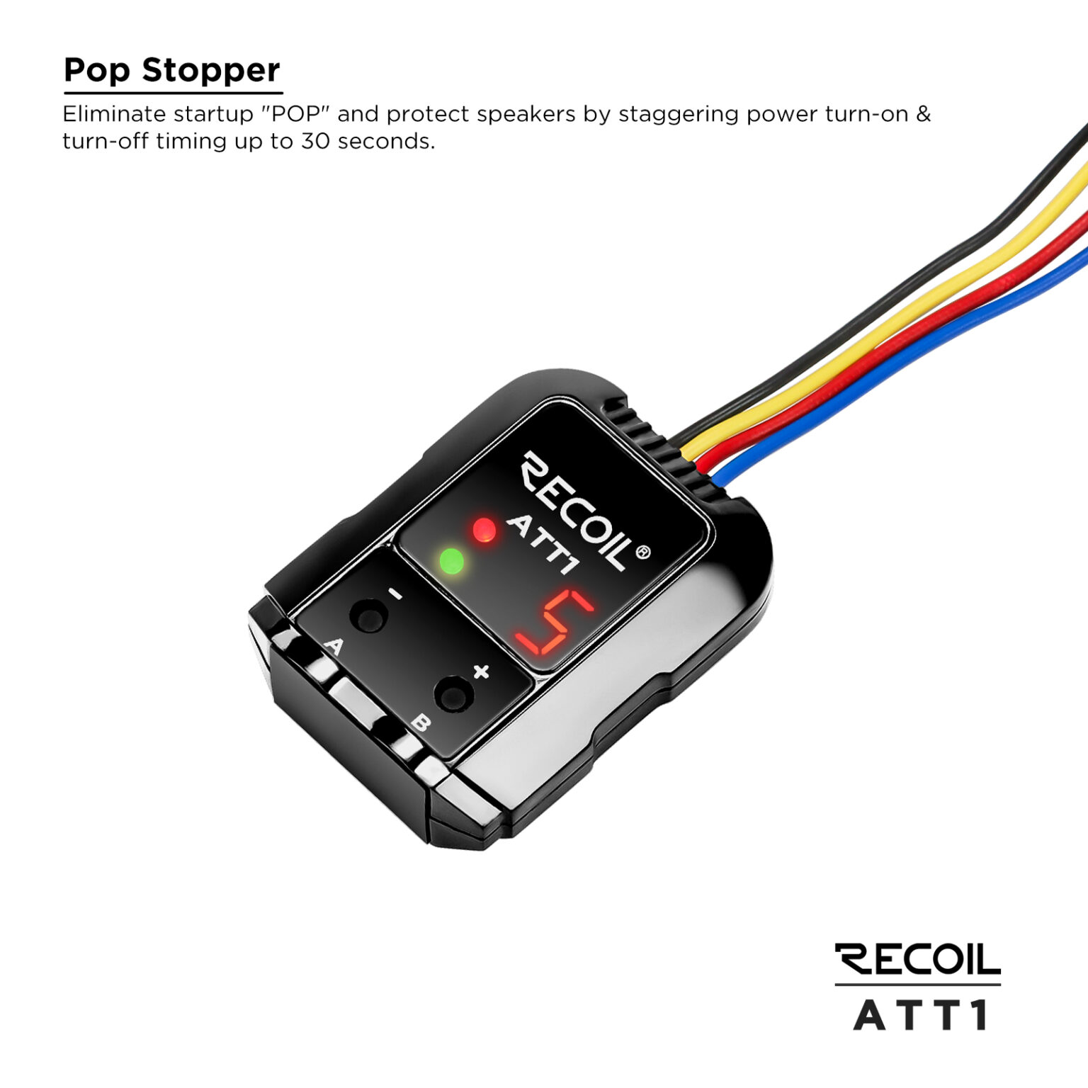 ATT1 Adjustable Amplifier Turn On/Off Timer – Eliminate POP Noise, 0 ...